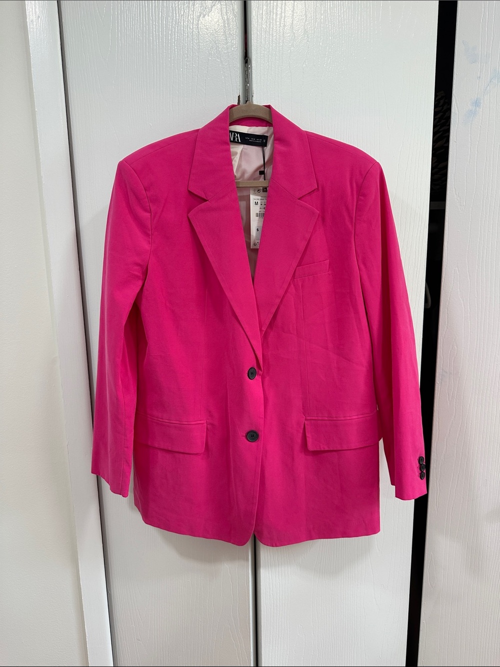 Zara Pink Two-Button Blazer
